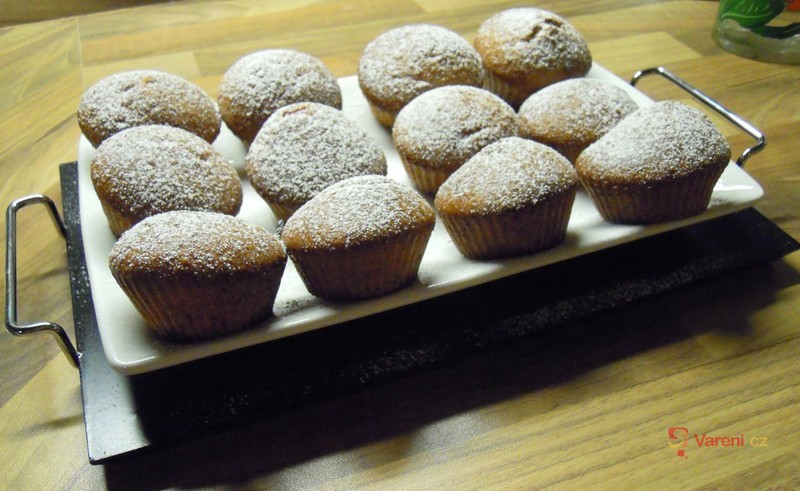 Banánovo-oříškové muffiny s nutellou - fotografie 3