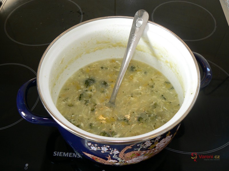 Pórková polévka s brokolicí - fotografie 2