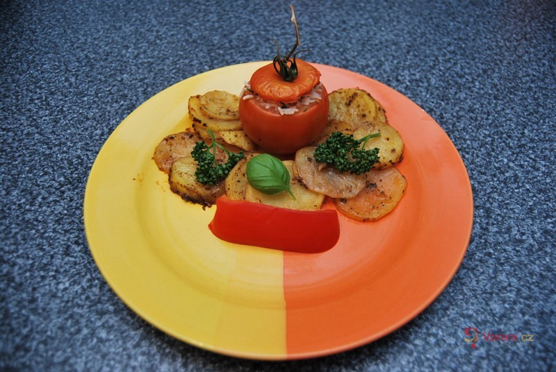 Italská rajčata plněná rýží - fotografie 2