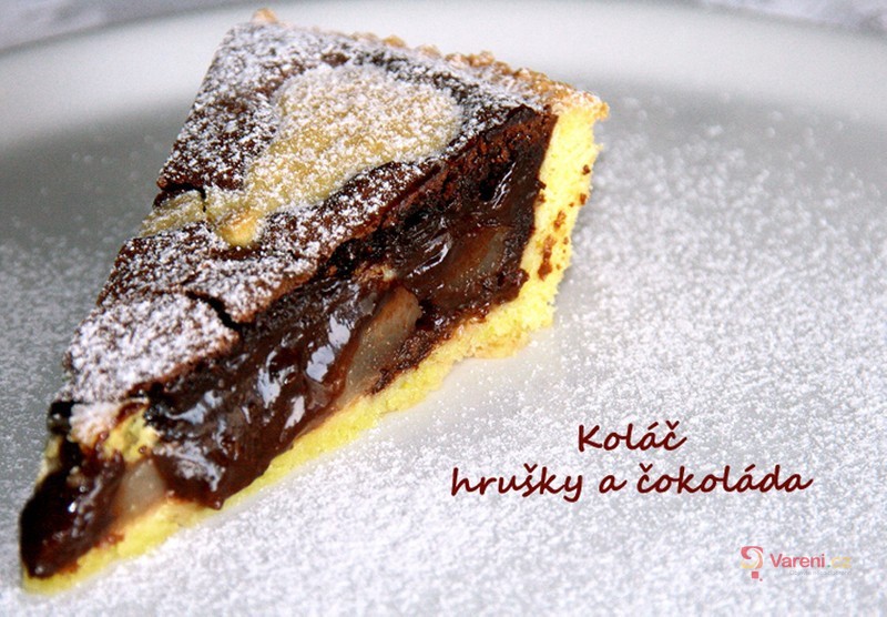 Hruškový koláč s čokoládou - fotografie 2