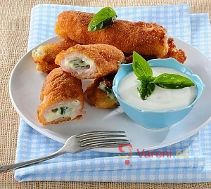 Smažené šunkové rolky - fotografie 2