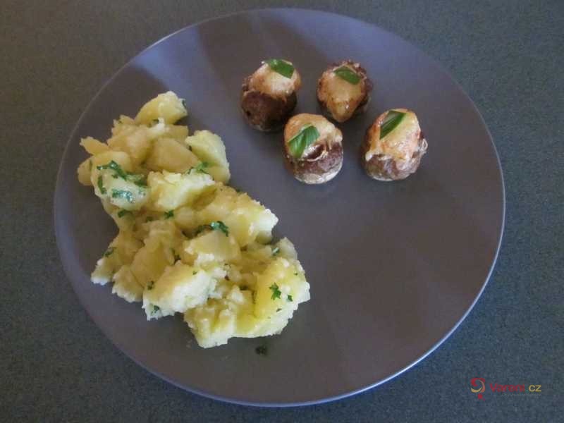 Plněné zapečené žampióny - fotografie 5