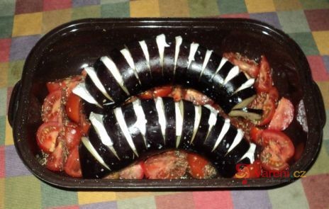 Zapečené lilky s mozzarellou - fotografie 2