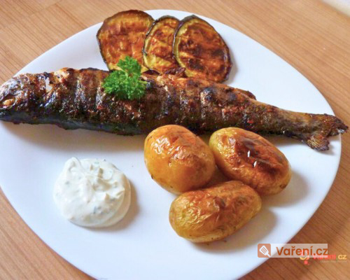 Pikantní grilovaný pstruh