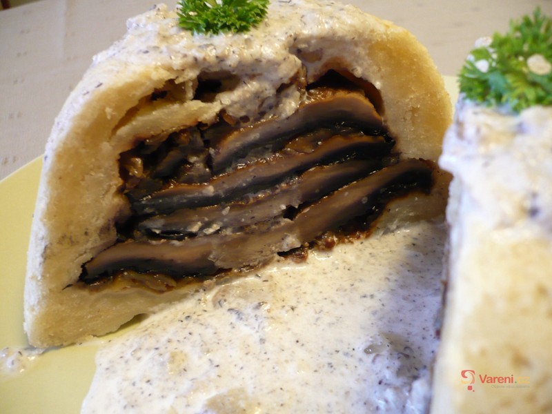 Žampionový pudink s omáčkou - fotografie 3