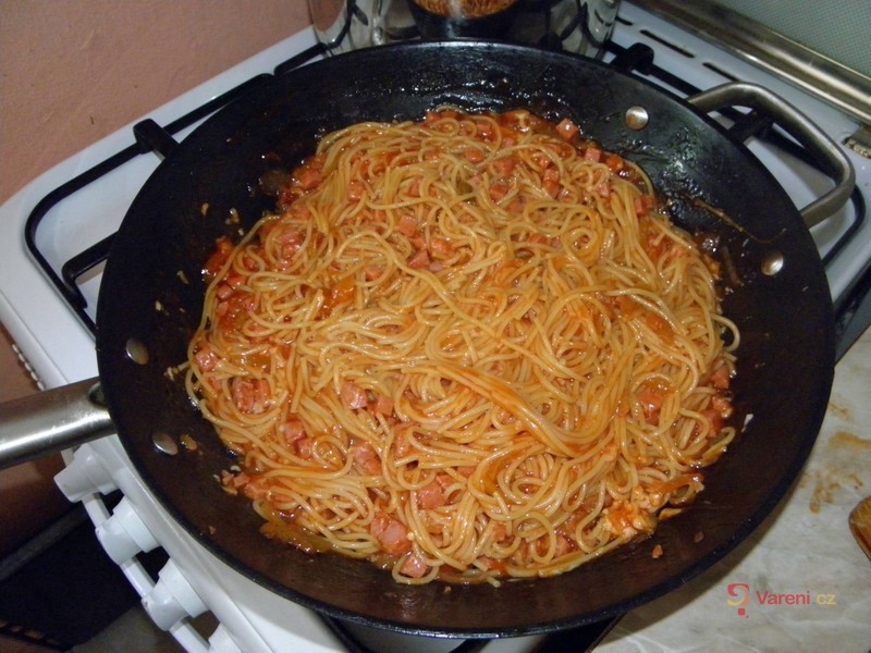 Zapečené špagety s Tompou - fotografie 4