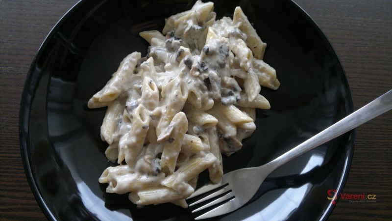 Žampionová omáčka k těstovinám - fotografie 2