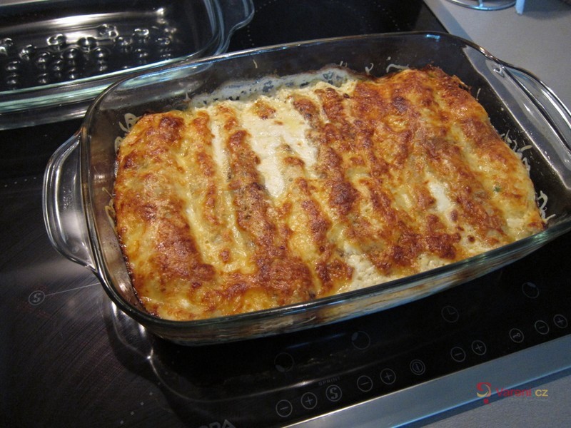 Zapečené špenátové palačinky - fotografie 2