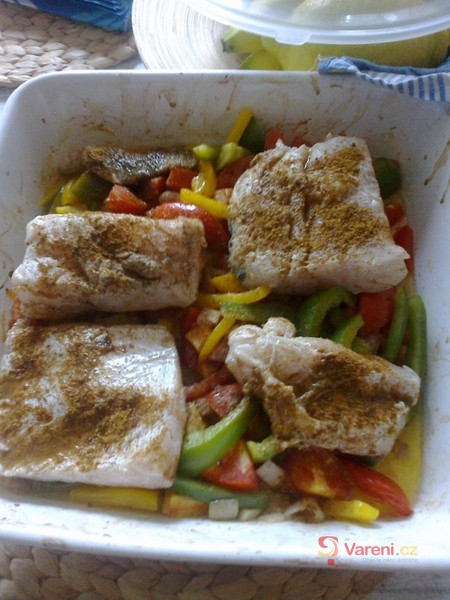 Kapr pečený na zelenině - fotografie 2