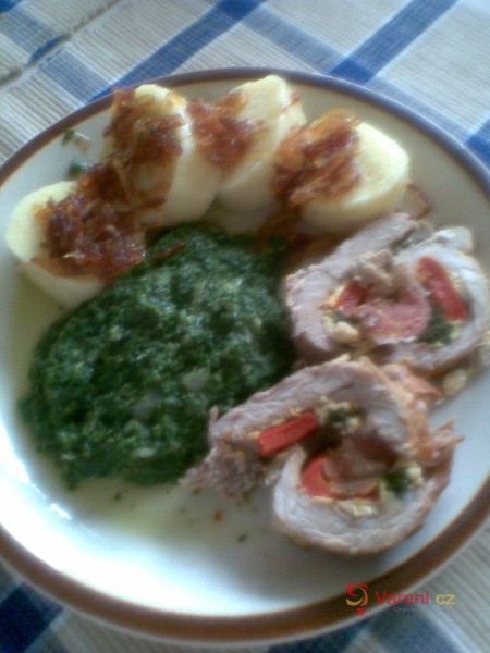 Barevná vepřová roláda - fotografie 2