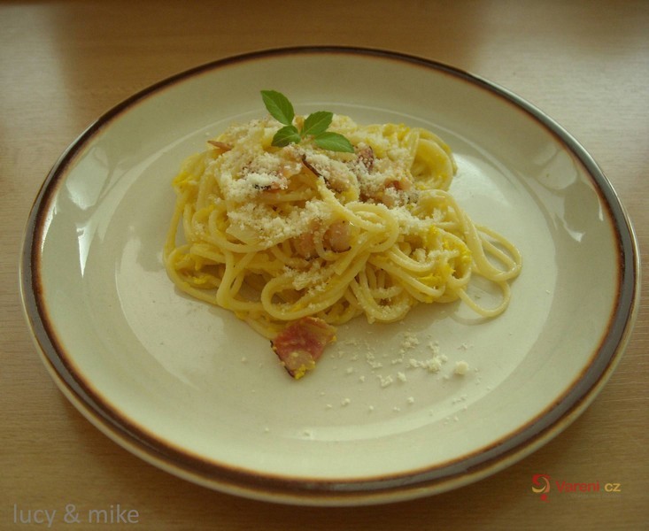 Špagety alla carbonara - fotografie 2