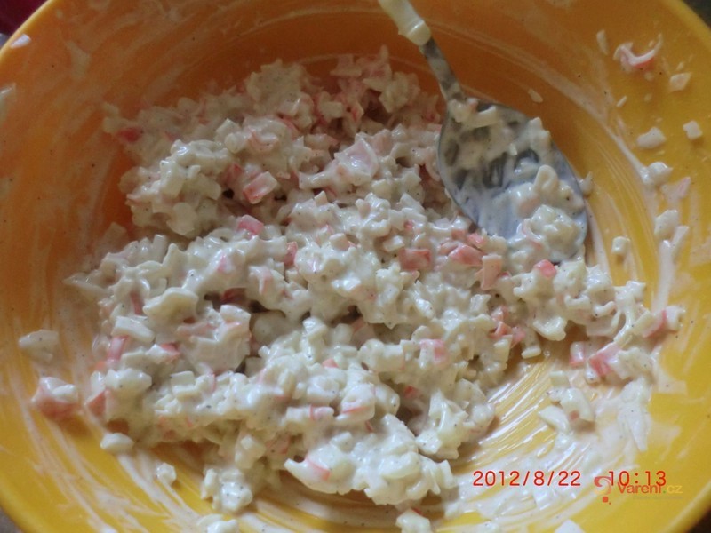 Krabí pomázanka s majonézou - fotografie 2