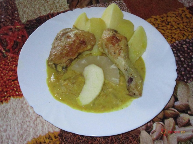 Kuřecí stehýnka na kari - fotografie 3