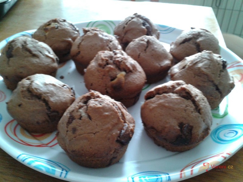 Muffiny s čokoládou - fotografie 2