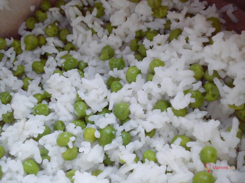 Hrášková jasmínová rýže