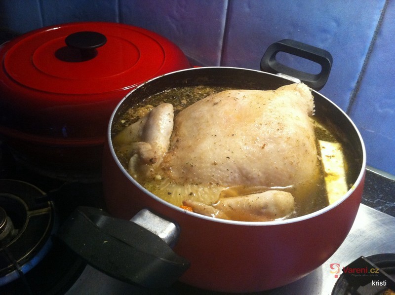 Polévka z kuřecího vývaru se zeleninou - fotografie 3