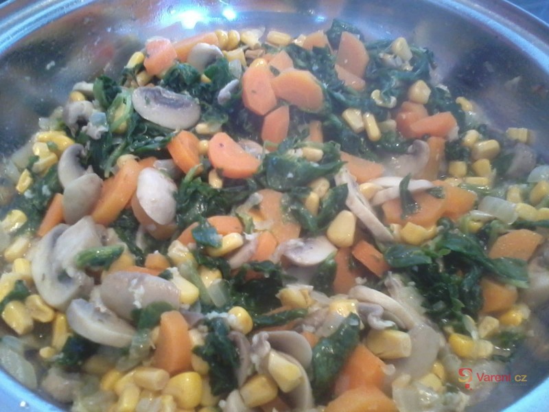 Rizoto se žampiony a špenátem - fotografie 2