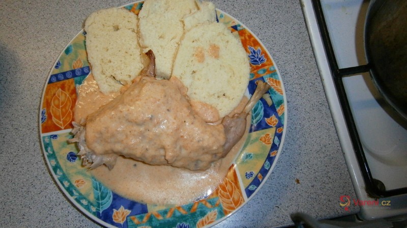 Svíčková z králíka se slaninou - fotografie 2