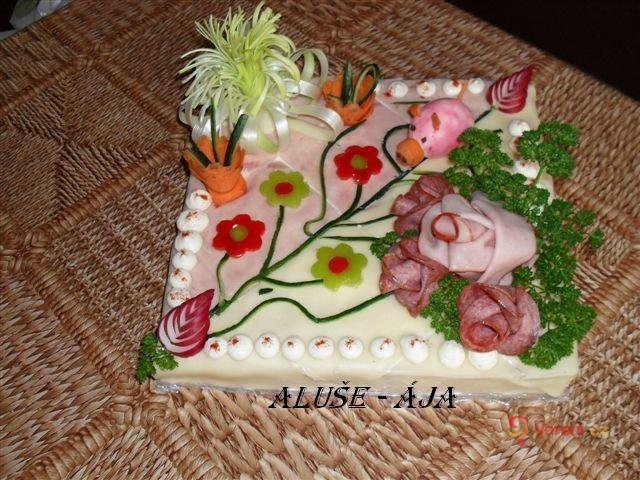 Slaný dort s prasátkem - fotografie 2