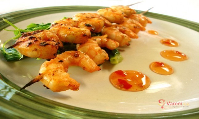 Marinované krevety na grilu - fotografie 2