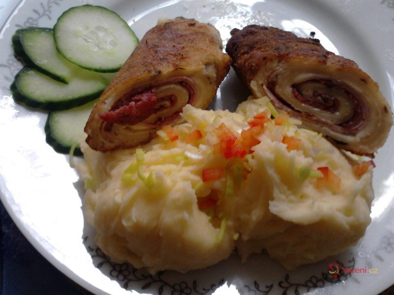 Palačinky plněné šunkou a sýrem - fotografie 2