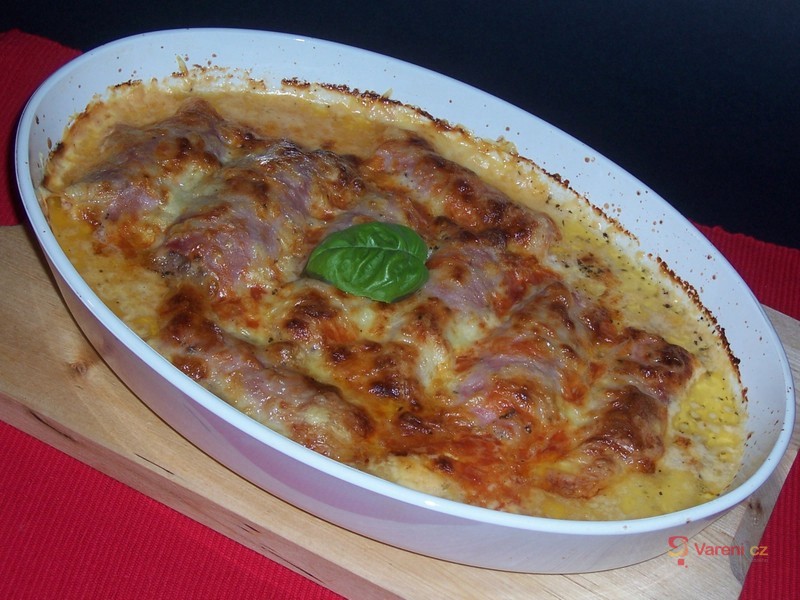 Zapečené šunkové rolky - fotografie 4