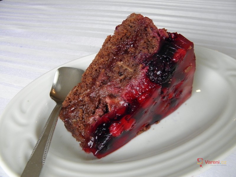 Kakaový dort s ovocem - fotografie 2