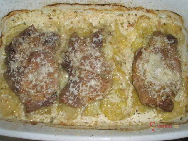 Zapečené kotlety se smetanou - fotografie 2