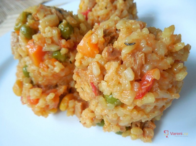 Ohnivá vegetariánská rýže