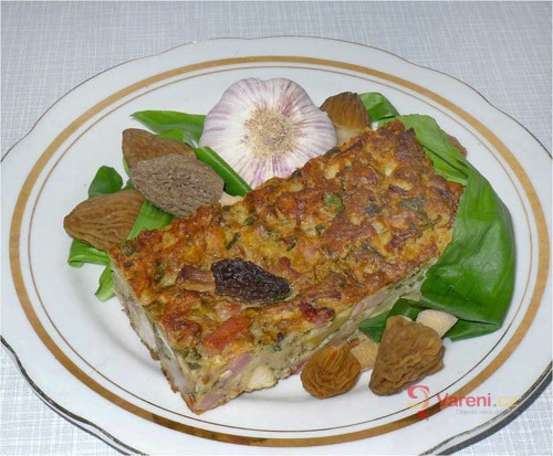 Houbová nádivka se slaninou - fotografie 2