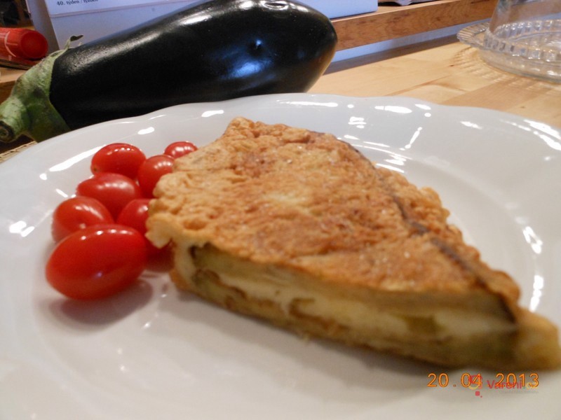 Smažený lilek se sýrem - fotografie 2