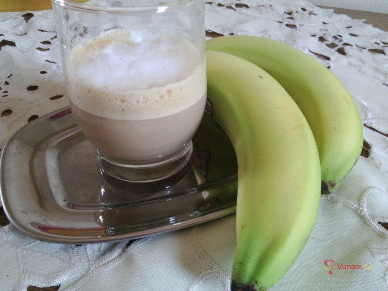 Ledová káva s banánem