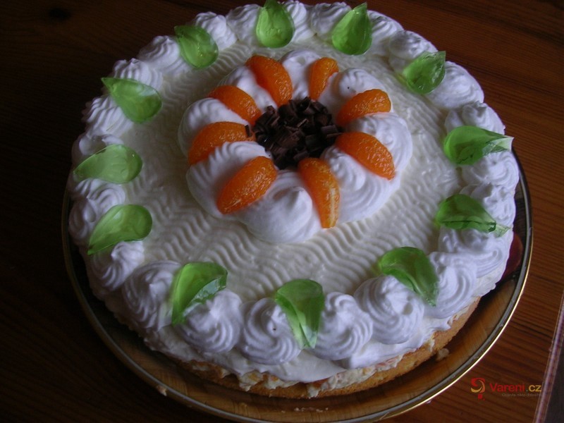 Třepací mandarinkový dort