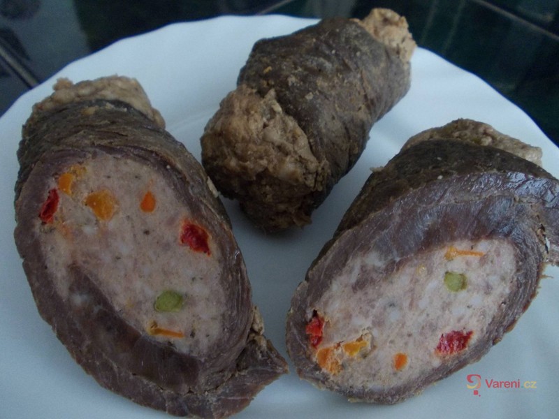 Hovězí závitek plněný mletým masem - fotografie 3