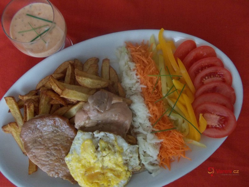 Maso dvou barev s ďábelskou omáčkou - fotografie 2