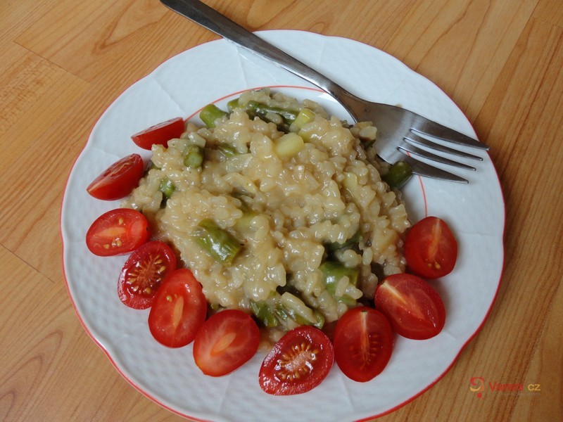 Chřestové rizoto na víně - fotografie 3