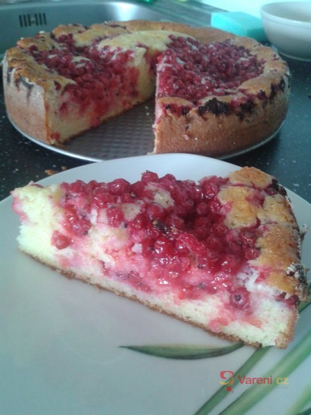 Rybízový koláč s tvarohem - fotografie 4