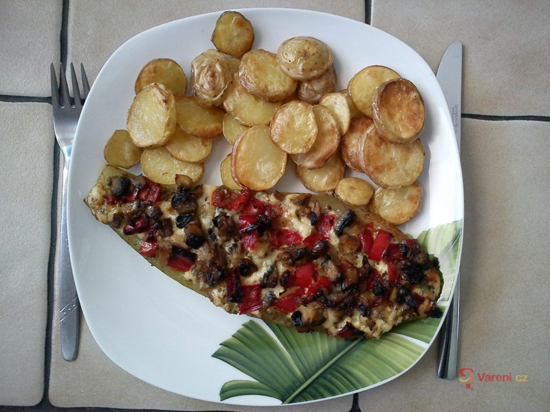 Zapečená vegetariánská cuketa s nivou - fotografie 2