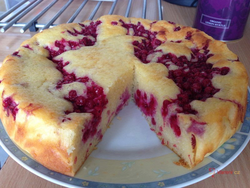 Rybízový koláč s tvarohem - fotografie 3