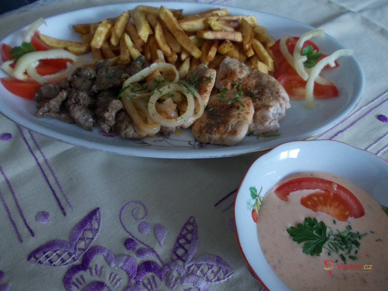 Krůtí medailonky s restovanými krůtímí játry - fotografie 2