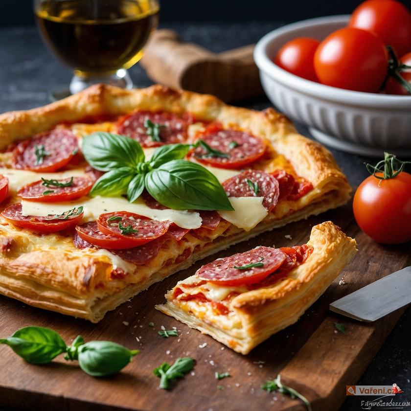 Rychlá pizza z listového těsta