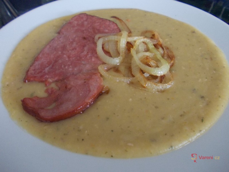Hrachová kaše s uzeným masem - fotografie 2