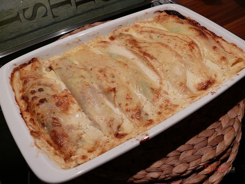 Zapečené špenátové palačinky - fotografie 3