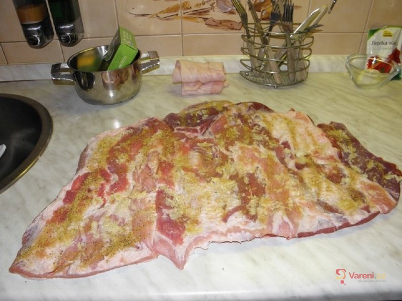 Bůčková roláda s hlívou ústřičnou - fotografie 3