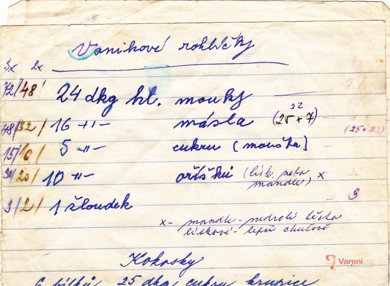 Vanilkové rohlíčky mojí tchyně - fotografie 2