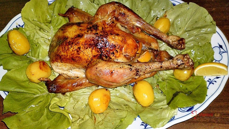 Pečené francouzské kuře podle Julie Child