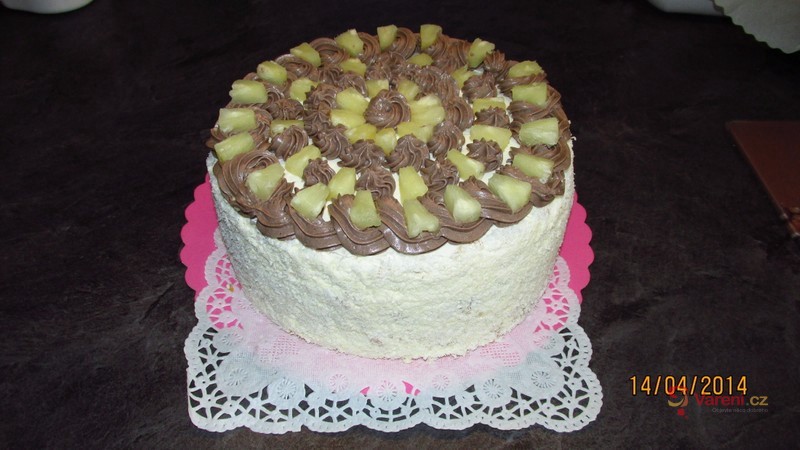 Domácí ananasový dort - fotografie 4