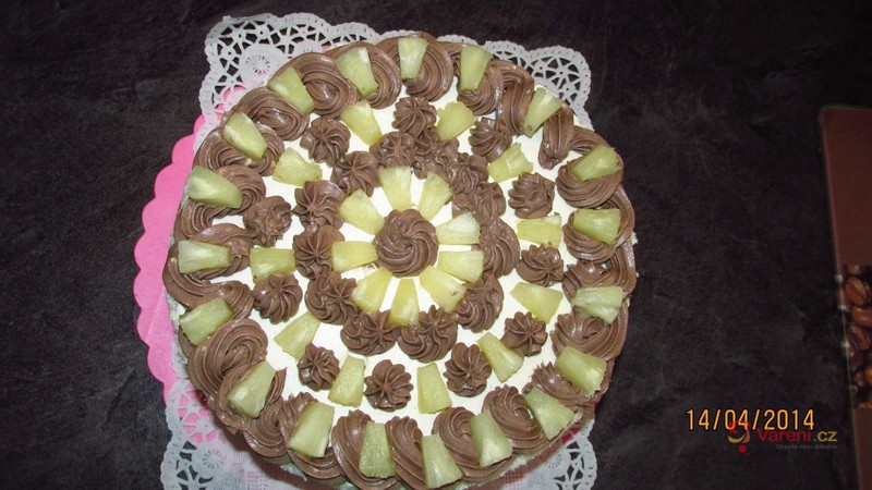 Domácí ananasový dort - fotografie 5