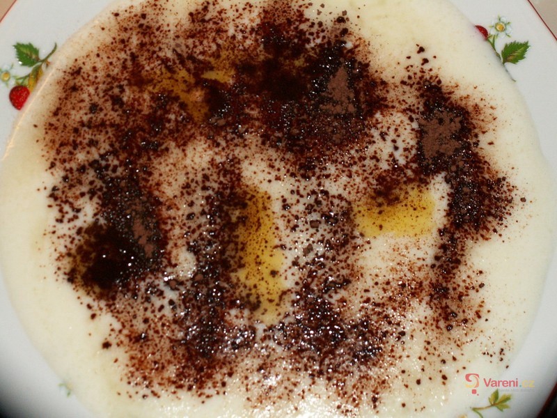 Krupicová kaše s kakaem - fotografie 3