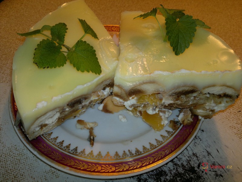Studený mandarinkový dort - fotografie 3